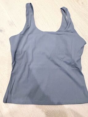 Adanola Scoop Neck Tank — Slate Gray